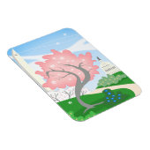 Washington DC Kirry blüht in Bloom Magnet (Rechte Seite)