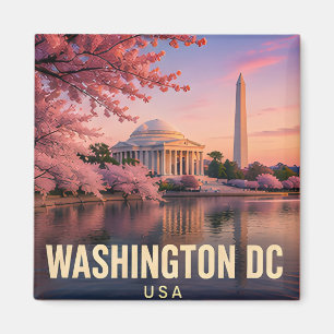 Washington DC Kirschblüten Monument Reise Geschenk Magnet