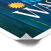 Washington DC Kunst Reiseposter Lincoln Memorial Poster (Ecke)