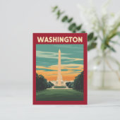 Washington DC Landmark Postkarte (Stehend Vorderseite)