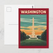 Washington DC Landmark Postkarte (Vorne/Hinten)