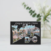 Washington DC LARGE LETTER Postkarte (Stehend Vorderseite)