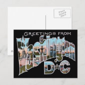 Washington DC LARGE LETTER Postkarte (Vorne/Hinten)