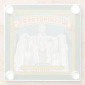 Washington DC | Lincoln Memorial Glasuntersetzer (Rückseite)