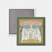 Washington DC | Lincoln Memorial Magnet (Vorderseite/Rückseite)