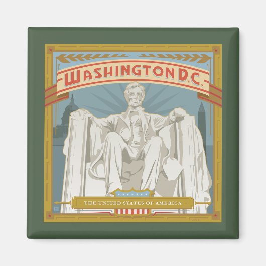 Washington DC | Lincoln Memorial Magnet (Vorne)