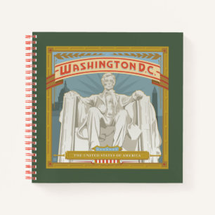 Washington DC Lincoln Memorial Notizblock