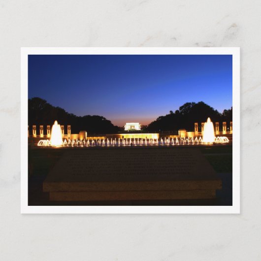 Washington DC Lincoln Memorial Postcard Postkarte (Vorderseite)
