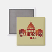 Washington DC Magnet (Vorderseite/Rückseite)