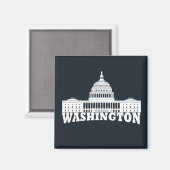 Washington DC Magnet (Vorderseite/Rückseite)