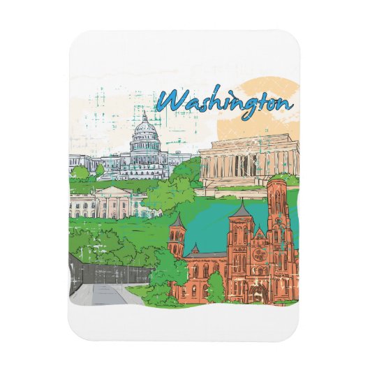 Washington DC Magnet (Vertikal)