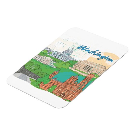 Washington DC Magnet (Linke Seite)