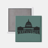 Washington DC Magnet (Vorderseite/Rückseite)