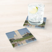 Washington DC Mall Glasuntersetzer (Schrägansicht)