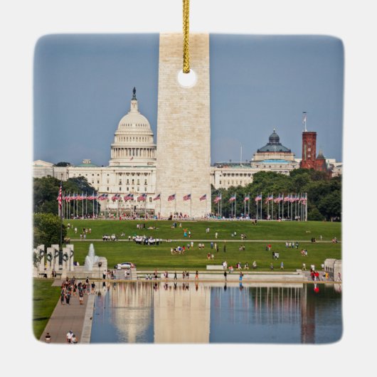Washington DC Mall Keramikornament (Rückseite)