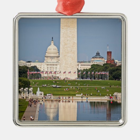 Washington DC Mall Ornament Aus Metall (Vorne)