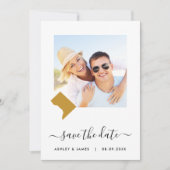 Washington DC Map Foto Wedding Save the Date Card (Vorderseite)