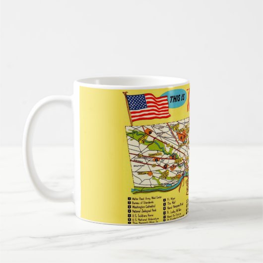 Washington DC Map Tasse (Links)