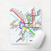 Washington-DC-Metro Mousepad (Mit Mouse)
