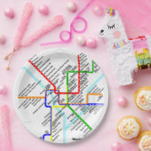Washington dc Metro Plate Pappteller (Party)