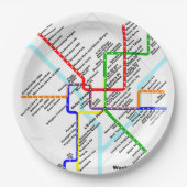 Washington dc Metro Plate Pappteller (Vorderseite)