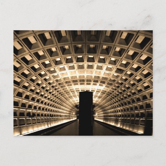 Washington DC Metrostation Postcard Postkarte (Vorderseite)