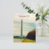 Washington Dc Monument Postkarte (Stehend Vorderseite)