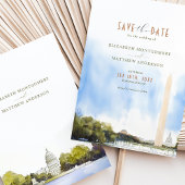 Washington DC Monument Wedding Save the Date Card Einladung