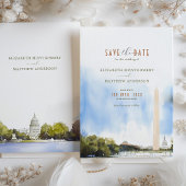 Washington DC Monument Wedding Save the Date Card Einladung