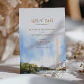 Washington DC Monument Wedding Save the Date Card Einladung