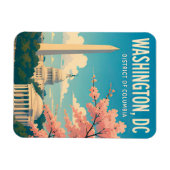 Washington DC Monumente Capitol Skyline Magnet (Horizontal)
