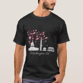 Washington DC Monuts Memorials Kirschblüten T-Shirt (Vorderseite)