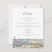 WASHINGTON DC Mountain Wedding Details Card Einladung (Vorderseite)