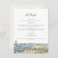 WASHINGTON DC Mountain Wedding Details Card