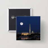 Washington DC nachts Button (Vorne & Hinten)