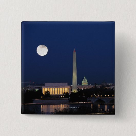 Washington DC nachts Button (Vorderseite)