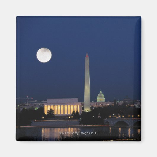 Washington DC nachts Magnet (Vorne)