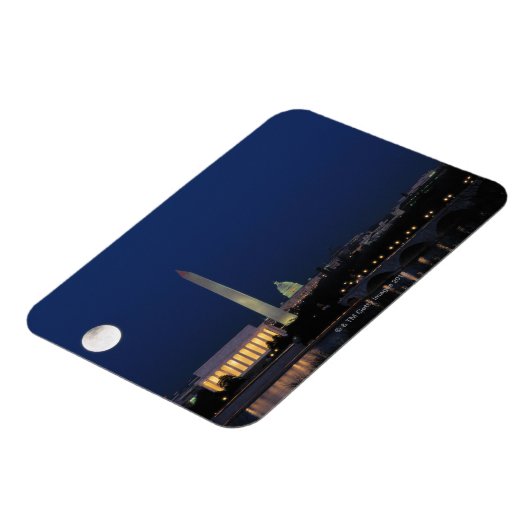 Washington DC nachts Magnet (Linke Seite)