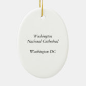 Washington DC National Cathedral Ornament (Hinten)