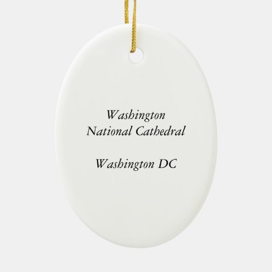 Washington DC National Cathedral Ornament (Hinten)