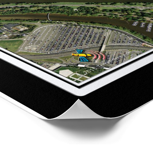 Washington DC National Mall from Space Satellite Poster (Ecke)