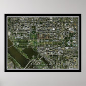 Washington DC National Mall from Space Satellite Poster (Vorne)