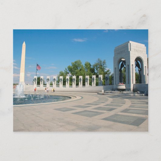 Washington, DC, National WWII Memorial Postkarte (Vorderseite)