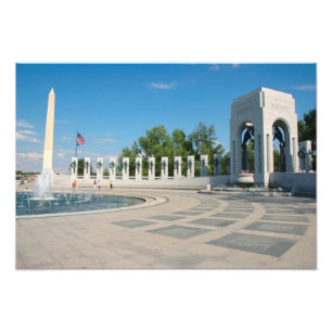 Washington, DC, nationales WWII Denkmal Fotodruck