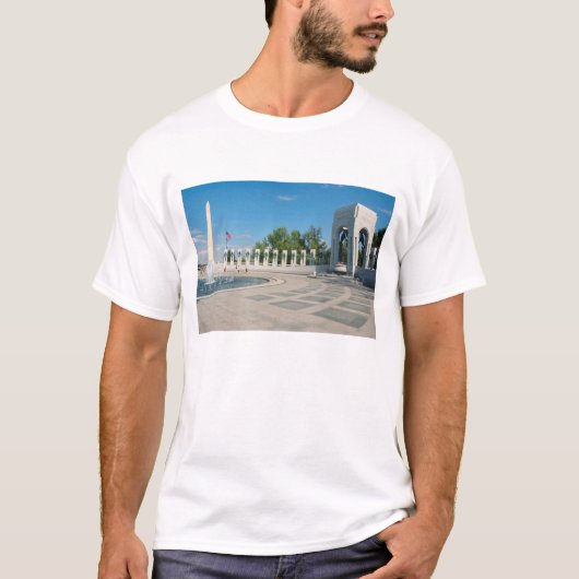 Washington, DC, nationales WWII Denkmal T-Shirt (Vorderseite)
