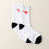 Washington DC Outline Map and Flag Socken (Paar)
