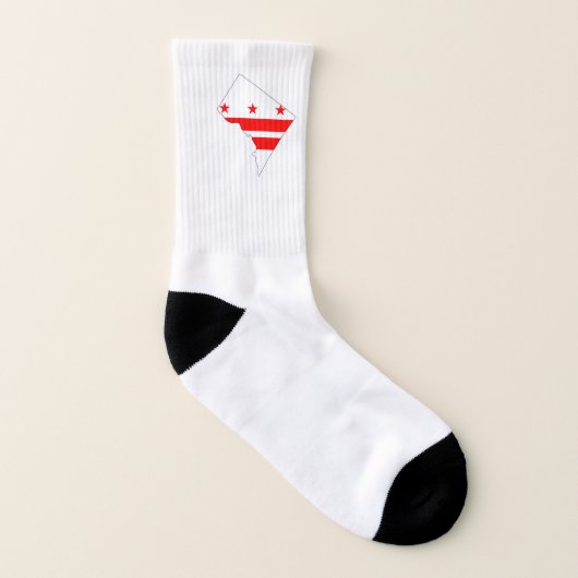 Washington DC Outline Map and Flag Socken (Links - Innen)