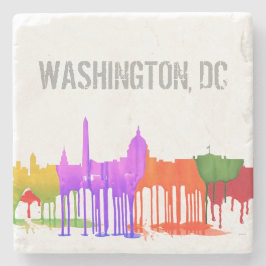 WASHINGTON DC-PFÜTZEN - STEINUNTERSETZER (Vorderseite)