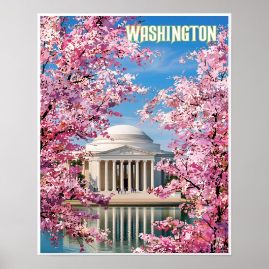 Washington DC Plakat (Vorne)