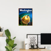 Washington DC Plakat (Heimbüro)